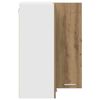 vidaXL Dulap suspendat Stejar Artisan și Alb 57 x 57 x 80 cm