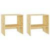 vidaXL Noptiere, 2 buc., 40x30,5x40 cm, lemn masiv de brad