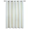 vidaXL Draperie opacă, crem, 290x245 cm, catifea, inele metalice