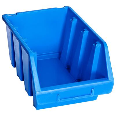 vidaXL Cutii de depozitare stivuibile, 20 buc., albastru, plastic