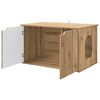 vidaXL Casa pentru pisici Stejar artizanal 85 x 55 x 50,5 cm