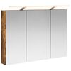 vidaXL Dulap cu oglindă pentru baie Stejar fumuriu 100 x 14,5 x 70 cm