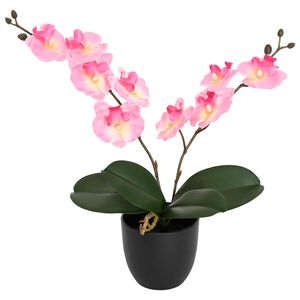 vidaXL Plantă cu Orhidee Artificială Roz 36 x 10 x 30 cm