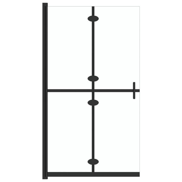 vidaXL Perete de duș walk-in pliabil 90x190 cm sticlă ESG transparentă
