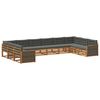 vidaXL Seturi de canapele cu pernă 10 pcs Lemn Solid de Acacia