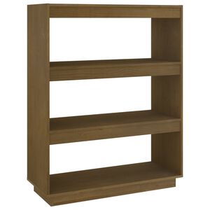 vidaXL Bibliotecă/Separator cameră maro miere 80x35x103 cm lemn pin