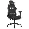 vidaXL Scaun de gaming cu suport picioare, negru și camuflaj, textil