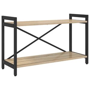 vidaXL Raft pentru cărți 80 x 30 x 50 cm Lemn prelucrat Stejar Sonoma