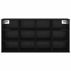 vidaXL Dulap pentru pantofi cu raft Stejar Negru 103 x 30 x 51 cm