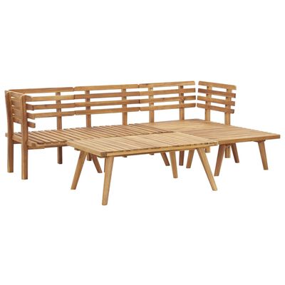 vidaXL Set mobilier de grădină, 5 piese, lemn masiv de acacia
