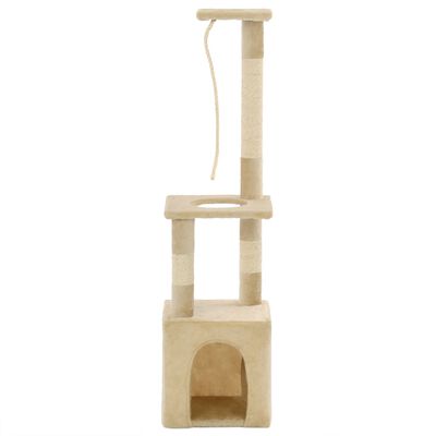 vidaXL Ansamblu pisici cu stâlpi din funie de sisal, 109 cm, bej