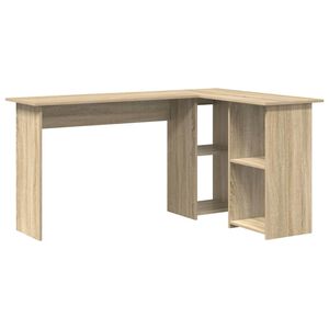 vidaXL Birou Stejar Sonoma 142 x 102 x 73 cm Lemn prelucrat