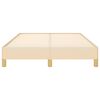 vidaXL Cadru de pat fără saltea cremă 120x190 cm țesătură
