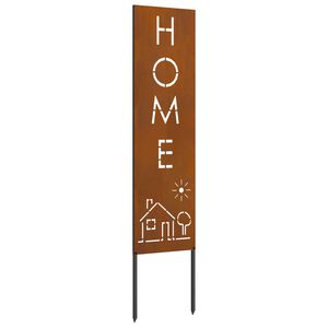 vidaXL Ecran de intimitate pentru grădină Traforaj Ruginit 32 x 140 cm