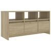 vidaXL Comodă TV, stejar sonoma, 102x37,5x52,5 cm, PAL