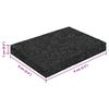 vidaXL Pat din granulate de cauciuc Negru 6 x 9 x 1 cm Cauciuc