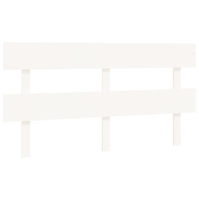 vidaXL Tăblie de pat, alb, 154x3x81 cm, lemn masiv de pin