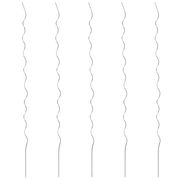 vidaXL Spirale pentru suport plante, 5 buc., 110 cm, oțel galvanizat