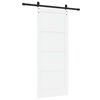 vidaXL Ușă glisantă Alb 83 x 202 cm Lemn de pin masiv