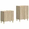vidaXL Set de dulapuri pentru baie, 2 piese DELFT Stejar Sonoma