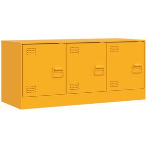 vidaXL Dulap TV, galben muștar, 99x39x44 cm, oțel