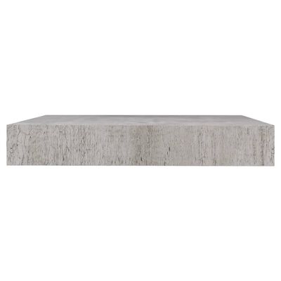 vidaXL Raft de perete suspendat, gri beton, 23x23,5x3,8 cm, MDF