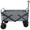 vidaXL Trolley Manevrabil Pliabil Manual Gri 89 x 63 x 96 cm