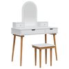 vidaXL Set de Dressing FAUSKE 5 pcs Alb 100 x 50 x 143 cm