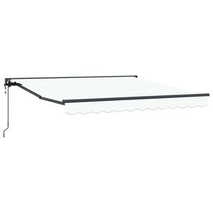 vidaXL Cortina Retractabilă Alb 300 x 250 cm Aluminiu și țesătură