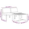 vidaXL Set mobilier de grădină cu perne, 3 piese, antracit, aluminiu