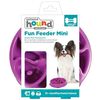 Outward Hound Bol mini de hrănire lentă pentru c&acirc;ini Slo Bowl, violet