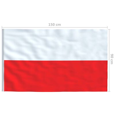 vidaXL Steag Polonia, 90 x 150 cm