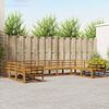 vidaXL Set de canapele de exterior 9 pcs natural Lemn Solid de Acacia
