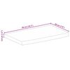 vidaXL Blat de masă contur organic 50x20x3,8 cm lemn masiv de mango