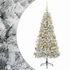 vidaXL Brad de Crăciun artificial cu glob 120 cm 150 LED-uri Alb cald