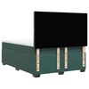 vidaXL Pat box spring cu saltea, verde &icirc;nchis, 140x200 cm, catifea