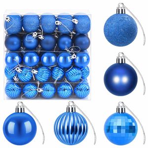vidaXL Set de globuri de Crăciun 100 buc. albastru 4 cm Polistiren
