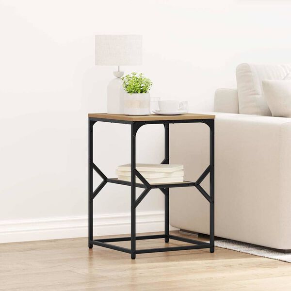 vidaXL Masă laterală Stejar Artizanal 41 x 40 x 60 cm