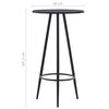 vidaXL Set mobilier de bar, 5 piese, alb, plastic