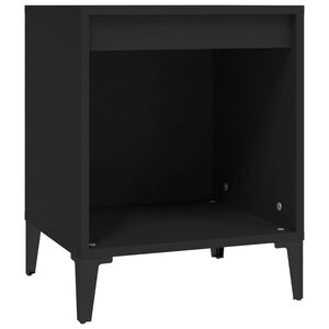 vidaXL Noptiere, negru, 40x35x50 cm