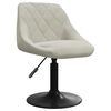vidaXL Scaune de masă pivotante, 4 buc., crem, catifea