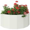 vidaXL Jardinieră Alb 90 x 45 x 35 cm Oțel