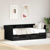vidaXL Daybed cu headboard Stejar Negru 75 x 190 cm Lemn compozit