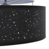 vidaXL Lampă de tavă Negru 38 x 13.5 cm țesătură