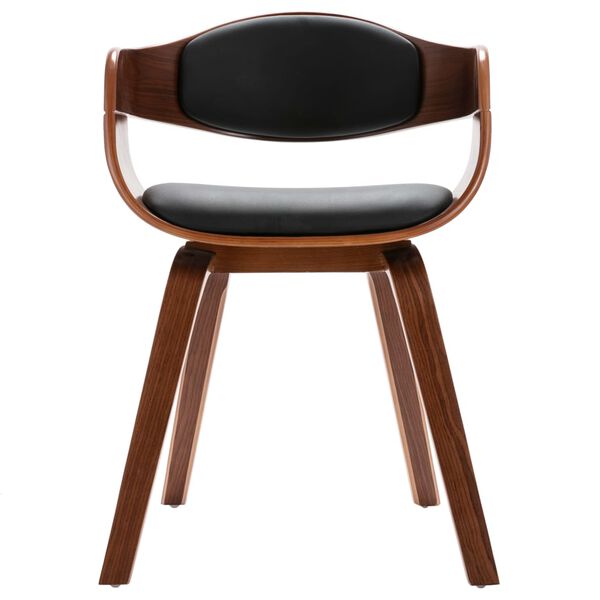 vidaXL Scaune de sufragerie, 6 buc., lemn curbat și piele ecologică