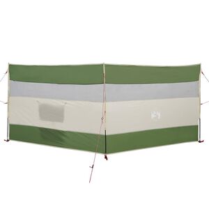 vidaXL Paravan de camping verde 340x130 cm impermeabil