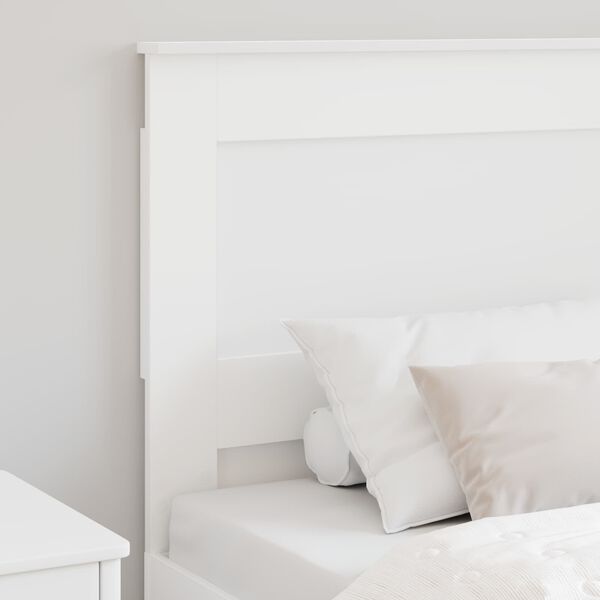 vidaXL Tăblie cap cu headboard Alb 100 cm Lemn compozit