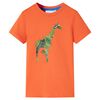 vidaXL Tricou pentru copii, portocaliu deschis, 104