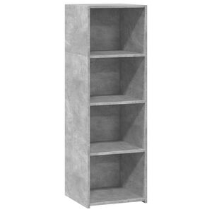vidaXL Dulap &icirc;nalt, gri beton, 40x41x124 cm, lemn prelucrat