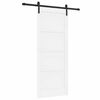 vidaXL Ușă glisantă Alb 83 x 202 cm Lemn masiv de pin